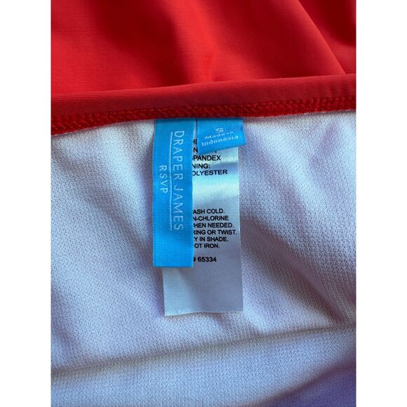 NWT Draper James Solid Basic High Waisted Red Bikini Bottom Size Small - Picture 5 of 5